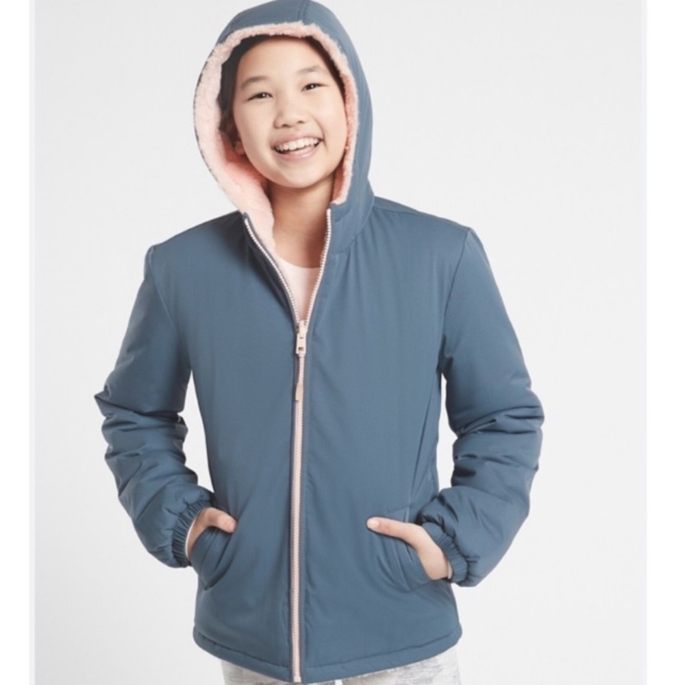 Athleta Girl Say It Ain’t Snow Reversible Jacket - XXL 16